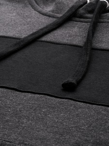 Vente en gros de sweats à capuche surdimensionnés pour hommes, couleurs contrastées, 100% coton, logo personnalisé OEM, hiver - Product Image 2