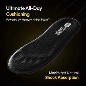 Frido Max Comfort <b>Insole</b> | SEBS Gel & Memory Foam Top Layer | All-Day Comfort <b>Insoles</b> for <b>Men</b> - Product Image 4
