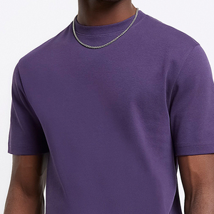 Top Shirt Hombres 100% Algodón Regular Fit Camiseta Cuello alto Serigrafía Impreso Unisex Transpirable Ecológico Manga corta - Product Image 5