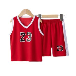 Uniforme de basket-ball pour enfants d'été, veste et short de sport pour garçons et filles, costume élégant pour garçons et étudiants, uniforme 2 pièces - Product Image 3
