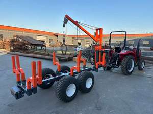 <span class=keywords><strong>Treuil</strong></span> ATV manuel et télécommandé Remorque forestière avec capacité de charge de 2 tonnes pour le chargement de grumes et les applications de machines à bois - Product Image 4