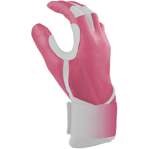 Best Selling Customized Pink White Colour Long Cuff Durable Breathable Baseball Batting Gloves for Professional Baseball <b>Games</b> - Product Image 5
