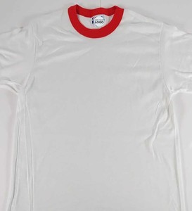 T-shirt d'été personnalisé Ringer Tee-shirt à col rond personnalisé en coton/fibre de bambou votre propre conception - Product Image 4