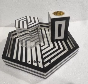 Ensemble de brûleurs d'encens Bakhoor en résine incrustée faits à la main Eid Ramadan Encens Mubkhar Oud Bakhoor Boîte et brûleur Mubkhara au meilleur prix - Product Image 5