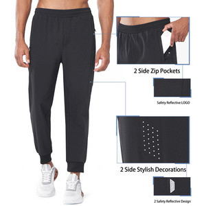 Vente chaude hommes pantalons taille haute Gym pantalons de survêtement personnalisé coton polaire sport hommes pantalons doux plat avant décontracté Streetwear - Product Image 5