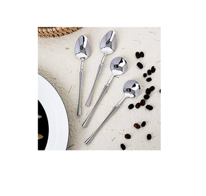 Stainless Steel Tea Coffee Spoon Handicrafts Double Sided Spoon Crafts Coffee <b>Kitchen</b> <b>Accessories</b> Spoon - Product Image 2