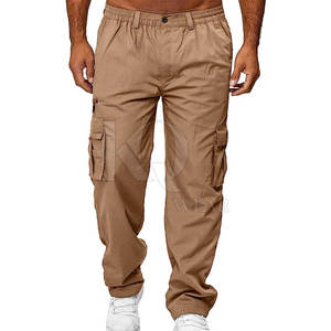 Pantalones Cargo Ligeros para Hombre, Cintura Media, Cierre de Botones, Diseño con Múltiples Bolsillos, Ajuste Cómodo para Uso Casual y al Aire Libre - Product Image 2