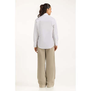 เสื้อเชิ้ตลำลองผ้าป๊อปลินเรียบง่าย รุ่น WM-CS-WS25-006 ทรงปกติ - Product Image 4