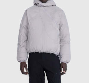 Chaqueta Acolchada Personalizada de Moda, Chaqueta de Invierno con Capucha de Lona, Sólida, para Hombre, 2024 - Product Image 1