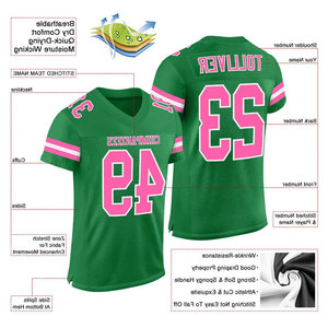 Maillots de football américain 2024, nouveaux, personnalisés, prix bas, maillots d'entraînement pour jeunes, uniforme de sublimation - Product Image 2