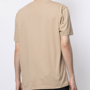 100% algodón, camiseta para hombre, ajuste holgado, camiseta personalizada impresa Camiseta de gran tamaño para hombre Camiseta de cuello simulado extendido de alta calidad - Product Image 3