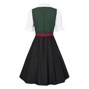 100% coton manches courtes Oktoberfest Dirndl robe Unique conception OEM Mini Style bavarois prix de gros à faible coût robes décontractées - Product Image 2