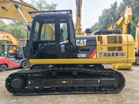 Fabriqué au Japon, excavatrice Caterpillar d'occasion Cat 329D2 d'origine de 29 tonnes avec godet de tranchage