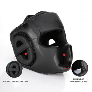 Qualité supérieure PU Matériel Boxe Tête Garde Casque MMA Kickboxing Taekwondo Arts Martiaux Gym Combat Formation Protection Gear - Product Image 3