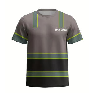 Camiseta de Seguridad Reflectante de Alta Visibilidad al por Mayor, Camiseta de Seguridad Reflectante para Construcción, Camiseta Personalizada - Product Image 1