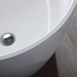 Baignoire moderne en résine de marbre Palma, design élégant pour salles de bain - Product Image 5