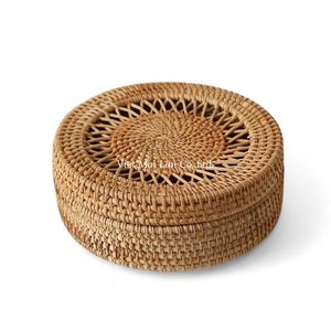 Vietnamese Handmade Rattan <b>Storage</b> <b>Box</b> With Natural Texture For Stylish Home <b>Storage</b> And Interior <b>Decoration</b> - Product Image 1