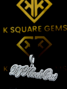 Colgante de hip hop con nombre personalizado, colgante con número de hip hop para hombre, colgante de moissanita, joyería Ice Out Hip Hop - Product Image 2