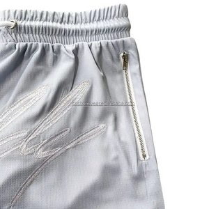 Comfortable Oversized Custom US Size men quick dry t shirts shorts suits custom logo embroidery - Product Image 4