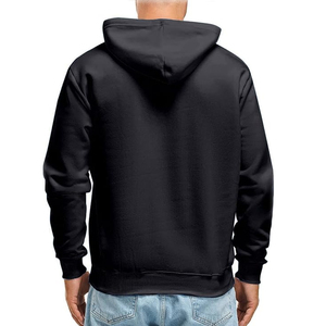 Sudaderas con capucha de invierno informales negras Jersey de peso pesado Sudaderas con capucha transpirables personalizadas para hombres - Product Image 2
