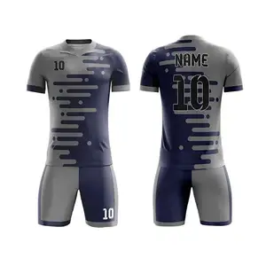 Alta Qualidade Barato Soccer Jersey Conjuntos Fábrica Direto Design Livre Atacado Full Custom Sportswear Equipe Uniforme De Futebol Conjuntos