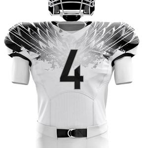 Maillots de football américain personnalisés, respirants, en tissu de maille sergé, uniformes d'équipe, hommes grande taille 100% polyester - Product Image 2