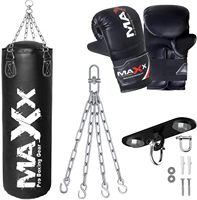 Ensemble de sacs de frappe de boxe robustes pour adultes et enfants avec gants, support mural, chaînes et accessoires