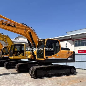 Excavadora sobre orugas Hyundai de 25 toneladas usada en buenas condiciones, importación de Corea, modelo 220, bomba de engranajes de caja de cambios de motor en Stock - Product Image 2