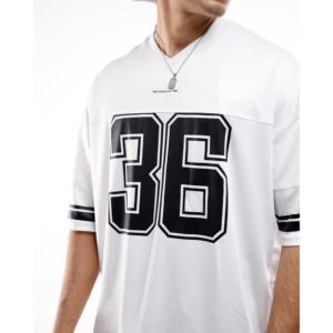 T-shirts imprimés style streetwear en jersey maille 100 % polyester intemporel, respirants et à motif uni, impression sérigraphique - Product Image 2