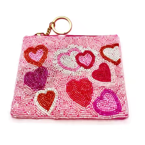 Coin <b>Purse</b> For Women With Tribal Artwork Colorful Seed Beads Embroidery <b>Purse</b> With <b>Zip</b> Closure Design - Product Image 5