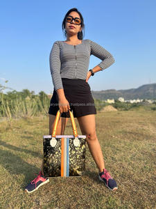 Nuevo bolso de mano de cuero de piel reciclada metálica con estilo Real para mujer, bolsos de compras multicolores de alta calidad para mujer - Product Image 4