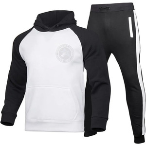 Chándal Deportivo Informal con Capucha y Cierre de Cordón, Estilo Nuevo de Otoño Invierno, Color Blanco Sólido, con Logotipo Personalizado - Product Image 4