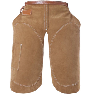 Chaps de tablier de maréchal-ferrant durables professionnels de qualité supérieure en cuir véritable pour le ferrage de chevaux et le toilettage à usage vétérinaire équestre - Product Image 1