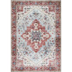 Netline Home Eterna Red <b>Washable</b> Modern Machine Made <b>Rug</b> - Product Image 1