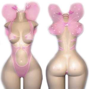 Trajes de club de baile para mujer Monos sin mangas elegantes Trajes de club nocturno con purpurina elegante para ropa de fiesta - Product Image 2