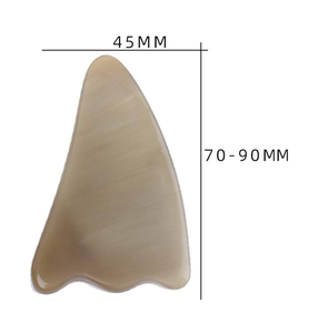 Cuerno de búfalo Masajeador facial Herramienta facial Cuerno de búfalo Gua SHA para belleza corporal facial Tablero tradicional Gua Sha - Product Image 3