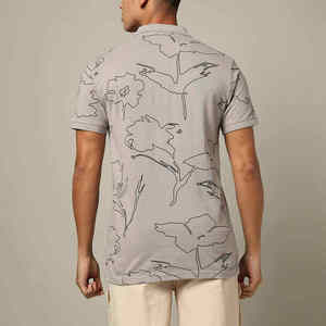 Chemise décontractée pour homme à manches courtes, en tricot uni, de haute qualité, OEM personnalisé, grande taille, en coton respirant et à séchage rapide - Product Image 2