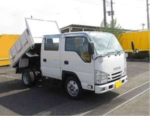 Légèrement utilisé en bon état 2018 I S U Z U ELF TRUCK Taut Liner 8 Palette Corps Sièges en cuir - Product Image 1