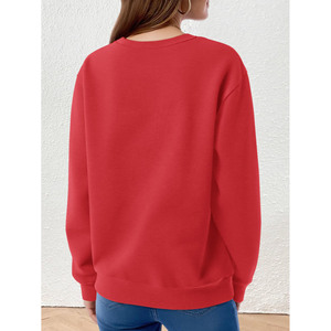 2025 Customize Design Printed <b>Drop</b>-shoulder Hoodies New Stylish Breathable Hoodies for Woman High Quality 100% Cotton Pullover - Product Image 5