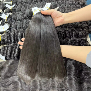 Extensions de cheveux vierges Remy 100% lisses, soyeux, noirs et vietnamiens, doux au toucher - Product Image 1