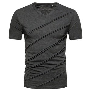 T-shirt pour homme confortable et respirant, fabriqué au Pakistan, 100% coton, col rond, design personnalisé, modèle OEM, dernier modèle formel - Product Image 1