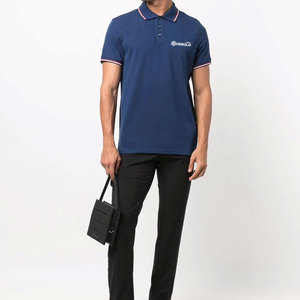 Camisetas Polo personalizadas de talla grande para hombre, tejido liso estampado bajo demanda de Heboldimpex - Product Image 2