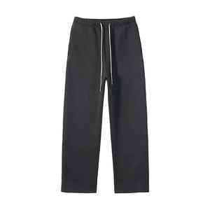 กางเกงวิ่งขายาวสำหรับผู้ชายในเมืองกางเกงแนวสตรีทแวร์ทรงหลวมกางเกงขายาวสีเทาสไตล์วินเทจเอวยางยืด - Product Image 6