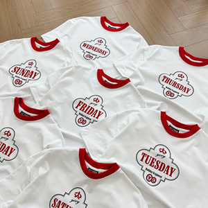 Insomnie unisexe écologique 100% coton 280g Boxy T-Shirts été Streetwear Logo personnalisé broderie impression numérique faite - Product Image 3