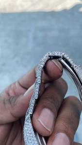 Reloj de Pulsera de Acero Inoxidable con Diamantes de Imitación Moissanite de Alta Calidad, Estilo Hip Hop, para Hombre - Product Image 4