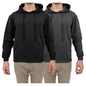 Sweat-shirt et sweat à capuche pour homme en coton mélangé, manches longues, tissu tricoté, logo personnalisé et couleur unie - Product Image 3