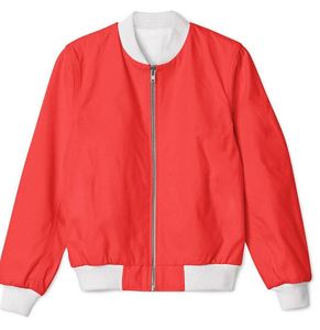 Veste bomber classique confortable à motif brodé en gros 2025 VERIOS COLOR Noir Rouge Fin Hiver Badge Frontal - Product Image 3