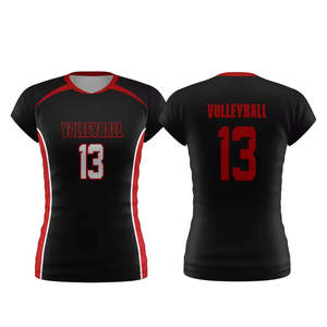 Maillot de volley-ball personnalisé, dernier design, manches courtes, respirant, séchage rapide, 100% polyester, marque OEM, origine PK, unisexe, toutes saisons - Product Image 2