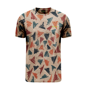 OEM Personnalisé 100% Coton T-Shirt Solide Motif Sublimation Complète Manches Courtes Sport & Streetwear Style Décontracté Tissu Tricoté - Product Image 1