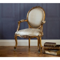 Chaise classique française en or doré Palais de Versailles pour salle à manger, dressing, bureau à domicile et appartement